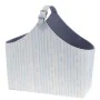 Porta-revistas DKD Home Decor 49 x 17 x 45 cm Azul Branco Mediterrâneo de DKD Home Decor, Suportes para revistas - Ref: S3042...