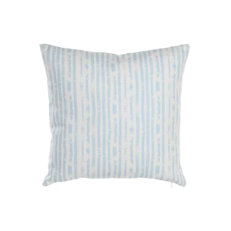 Almofada DKD Home Decor Riscas Azul Branco 45 x 15 x 45 cm Mediterrâneo de DKD Home Decor, Almofadas - Ref: S3042324, Preço: ...