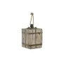 Fixador de portas DKD Home Decor Juta Madeira Metal Alumínio 14 x 14 x 23,5 cm de DKD Home Decor, Batentes de porta - Ref: S3...