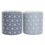 Poggiapiedi DKD Home Decor 31 x 31 x 33 cm Azzurro Blu cielo Pino Geometrico Mediterraneo (2 Unità) di DKD Home Decor, Ottoma...