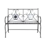 Bench DKD Home Decor Ceramic Mosaic Black Metal Multicolour (111 x 54 x 88 cm) by DKD Home Decor, Benches - Ref: S3042415, Pr...