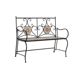 Bench DKD Home Decor Black Multicolour Mosaic 111 x 54 x 88 cm by DKD Home Decor, Benches - Ref: S3042425, Price: 145,03 €, D...