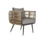 Set Tavolo con 3 Sedie DKD Home Decor Marrone Alluminio rattan sintetico 144 x 67 x 74 cm di DKD Home Decor, Divani - Rif: S3...