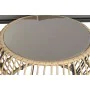 Conjunto de Mesa com 3 Poltronas DKD Home Decor Castanho Alumínio Rotim sintético 144 x 67 x 74 cm de DKD Home Decor, Sofás -...