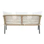 Set Tavolo con 3 Sedie DKD Home Decor Bianco 137 x 73,5 x 66,5 cm rattan sintetico Acciaio di DKD Home Decor, Divani - Rif: S...