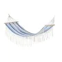 Hammock DKD Home Decor Stripes Blue White (200 x 100 x 5 cm) by DKD Home Decor, Hammocks - Ref: S3042447, Price: 52,16 €, Dis...