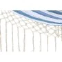 Cama de Rede DKD Home Decor Riscas Azul Branco (200 x 100 x 5 cm) de DKD Home Decor, Redes de dormir - Ref: S3042447, Preço: ...