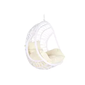 Fauteuil de jardin suspendu DKD Home Decor 90 x 70 x 110 cm Métal rotin synthétique Blanc de DKD Home Decor, Fauteuils - Réf ...