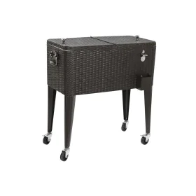 Nevera Portátil DKD Home Decor Marrón Metal ratán sintético 76 L 83 x 48 x 86 cm de DKD Home Decor, Neveras - Ref: S3042467, ...