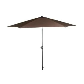 Parasol DKD Home Decor Preto Castanho Aço 300 x 300 x 250 cm de DKD Home Decor, Sombrinhas - Ref: S3042473, Preço: 60,89 €, D...