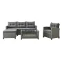 Gartenbank DKD Home Decor Grau 120 x 65 x 77 cm 163 x 45 x 84 cm Synthetischer Rattan Verre trempé von DKD Home Decor, Sofas ...