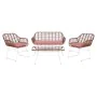 Conjunto de Mesa com 3 Poltronas DKD Home Decor 124 x 74 x 84 cm Metal Rotim sintético de DKD Home Decor, Sofás - Ref: S30424...