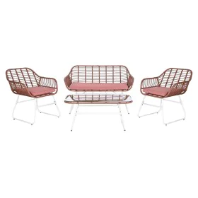 Set Tavolo con 3 Sedie DKD Home Decor 124 x 74 x 84 cm Metallo rattan sintetico di DKD Home Decor, Divani - Rif: S3042487, Pr...