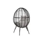 Poltrona da giardino DKD Home Decor 90 x 65 x 151 cm Nero Grigio Metallo rattan sintetico di DKD Home Decor, Poltrone - Rif: ...