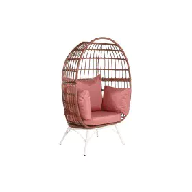 Poltrona da giardino DKD Home Decor 99 x 71 x 147 cm Metallo Terracotta rattan sintetico Bianco di DKD Home Decor, Poltrone -...