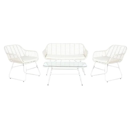 Sofa and table set DKD Home Decor Metal synthetic rattan 124 x 74 x 84 cm by DKD Home Decor, Sofas - Ref: S3042495, Price: 41...