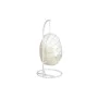 Poltrona de jardim suspensa DKD Home Decor Branco Metal Alumínio Rotim sintético 94 x 100 x 196 cm de DKD Home Decor, Poltron...