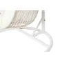 Poltrona de jardim suspensa DKD Home Decor Branco Metal Alumínio Rotim sintético 94 x 100 x 196 cm de DKD Home Decor, Poltron...