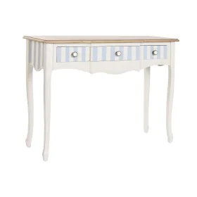 Console DKD Home Decor Céramique Blanc Bleu ciel (110 x 40 x 79 cm) de DKD Home Decor, Tables - Réf : S3042521, Prix : 195,09...