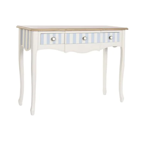 Consola DKD Home Decor Cerámica Blanco Azul cielo (110 x 40 x 79 cm) de DKD Home Decor, Mesas - Ref: S3042521, Precio: 195,09...