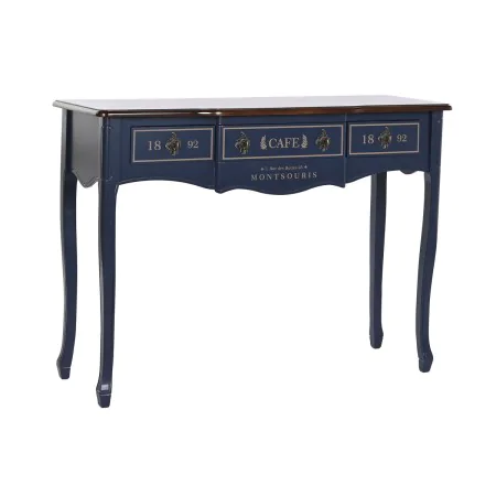 Console DKD Home Decor 110 x 40 x 79 cm Céramique Marron Blue marine Bois de paulownia de DKD Home Decor, Tables - Réf : S304...