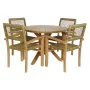 Conjunto de Mesa con 4 Sillas DKD Home Decor 100 x 100 x 75 cm de DKD Home Decor, Conjuntos de muebles de jardín - Ref: S3042...