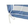 Cuscino per sedie DKD Home Decor Bianco Blu cielo 42 x 4 x 115 cm di DKD Home Decor, Cuscini per sedie da giardino - Rif: S30...