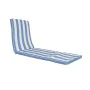 Almofada para Espreguiçadeira DKD Home Decor Cama de Rede Branco Azul celeste 190 x 60 x 5 cm de DKD Home Decor, Espreguiçade...