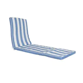 Almofada para Espreguiçadeira DKD Home Decor Cama de Rede Branco Azul celeste 190 x 60 x 5 cm de DKD Home Decor, Espreguiçade...