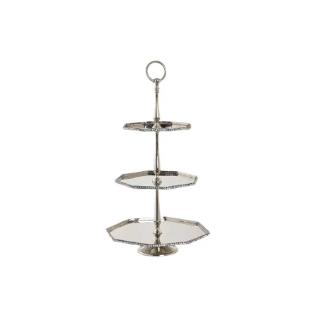 Centre de Table DKD Home Decor Argenté Aluminium (28 x 28 x 47 cm) de DKD Home Decor, Objets de décoration - Réf : S3042741, ...