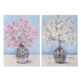 Cadre DKD Home Decor Vase Traditionnel 70 x 3 x 100 cm (2 Unités) de DKD Home Decor, Impressions sur toile - Réf : S3042884, ...