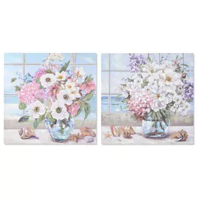 Cuadro DKD Home Decor 100 x 2,8 x 100 cm 100 x 3 x 100 cm Shabby Chic (2 Unidades) de DKD Home Decor, Impresiones sobre lienz...