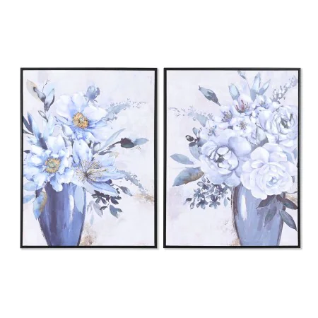 Pintura DKD Home Decor 60 x 3,5 x 80 cm Vaso Tradicional (2 Unidades) de DKD Home Decor, Impressões sobre tela - Ref: S304291...