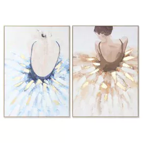 Painting DKD Home Decor 100 x 4 x 140 cm Ballet Dancer Romantic (2 Units) by DKD Home Decor, Prints on Canvas - Ref: S3042923...