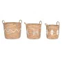 Korb-Set DKD Home Decor Weiß natürlich Schnur Seegras Boho 46 x 46 x 48 cm von DKD Home Decor, Boxen & Kästen - Ref: S3042935...