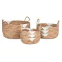 Basket set DKD Home Decor White Natural Rope Seagrass Boho 55 x 55 x 40 cm by DKD Home Decor, Boxes - Ref: S3042936, Price: 1...