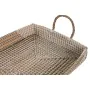 Set di Vassoi DKD Home Decor Giallo Naturale 48 x 38 x 15 cm 52 x 38 x 15 cm (2 Unità) di DKD Home Decor, Piatti e teglie - R...