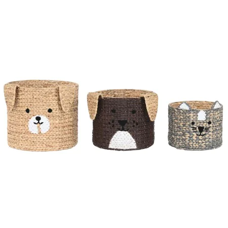 Juego de Cestas DKD Home Decor 40 x 40 x 37 cm Animales de DKD Home Decor, Cajas - Ref: S3042971, Precio: 67,30 €, Descuento: %