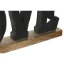 Figura Decorativa DKD Home Decor Negro Marrón 40 x 5 x 15 cm (2 Unidades) de DKD Home Decor, Adornos - Ref: S3042993, Precio:...