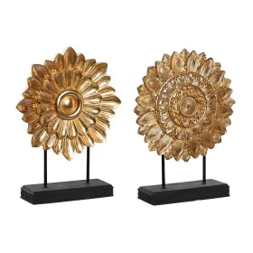 Decorative Figure DKD Home Decor 25 x 8 x 34 cm Black Golden Modern Circles (2 Units) by DKD Home Decor, Ornaments - Ref: S30...