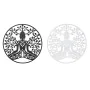 Wall Decoration DKD Home Decor 100 x 1 x 100 cm Black Buddha White Oriental (2 Units) by DKD Home Decor, Ornaments - Ref: S30...