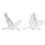 Figurine Décorative DKD Home Decor 28 x 4,5 x 23 cm Blanc Romantique (2 Unités) de DKD Home Decor, Objets de décoration - Réf...