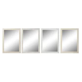 Espelho de parede DKD Home Decor 70 x 2 x 97 cm Cristal Marfim poliestireno (4 Unidades) de DKD Home Decor, Espelhos de pared...