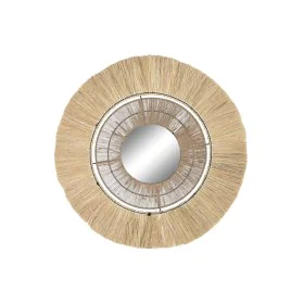 Wall mirror DKD Home Decor Natural 79 x 4 x 79 cm Bali Jute by DKD Home Decor, Wall-Mounted Mirrors - Ref: S3043172, Price: 7...