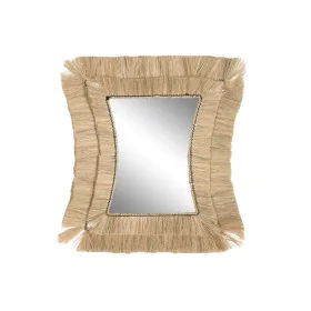 Wall mirror DKD Home Decor 62 x 4 x 70 cm Crystal Bali Jute by DKD Home Decor, Wall-Mounted Mirrors - Ref: S3043175, Price: 5...