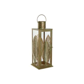 Lantern DKD Home Decor Golden Metal 16,5 x 16,5 x 50 cm Leaf of a plant by DKD Home Decor, Candelabras and candle holders - R...