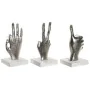 Figurine Décorative DKD Home Decor Argenté 10 x 10 x 20 cm (3 Unités) de DKD Home Decor, Objets de décoration - Réf : S304319...