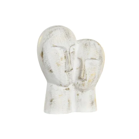 Decorative Figure DKD Home Decor 23 x 10 x 30 cm Face Golden Aluminium White by DKD Home Decor, Ornaments - Ref: S3043197, Pr...