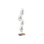 Statua Decorativa DKD Home Decor 18 x 9 x 69 cm Marrone Alluminio Bianco Legno di mango Yoga di DKD Home Decor, Soprammobili ...