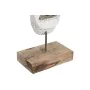 Figura Decorativa DKD Home Decor 18 x 9 x 69 cm Marrón Aluminio Blanco Madera de mango Yoga de DKD Home Decor, Adornos - Ref:...